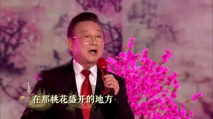 蒋大为宝刀不老,再登舞台演唱《在那桃花盛开的地方》.