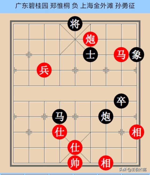 象棋：2020象甲首轮，郑惟桐失手，许银川获胜图