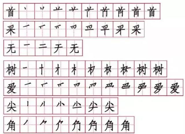 部编版一年级下册第12课古诗二首生字笔顺拼音组词