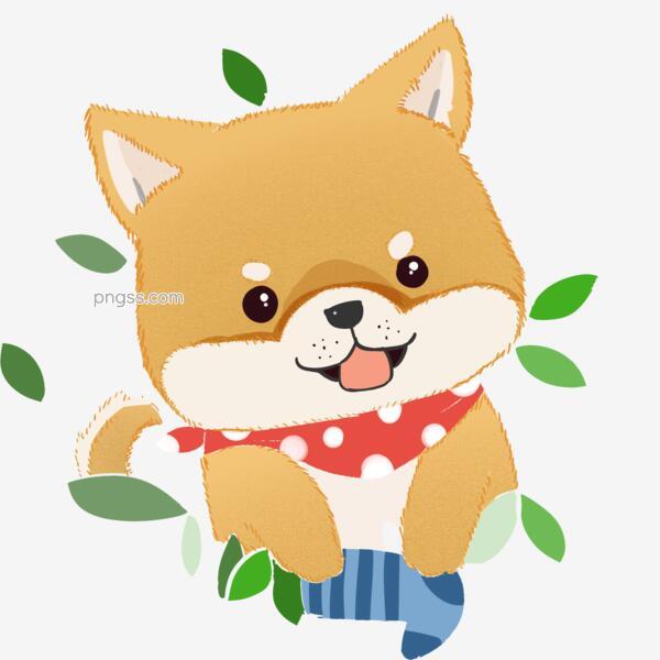 卡通一只可爱的小柴犬动物动态gif元素png搜索网 精选免抠素材 透明png图片分享下载 Pngss Com